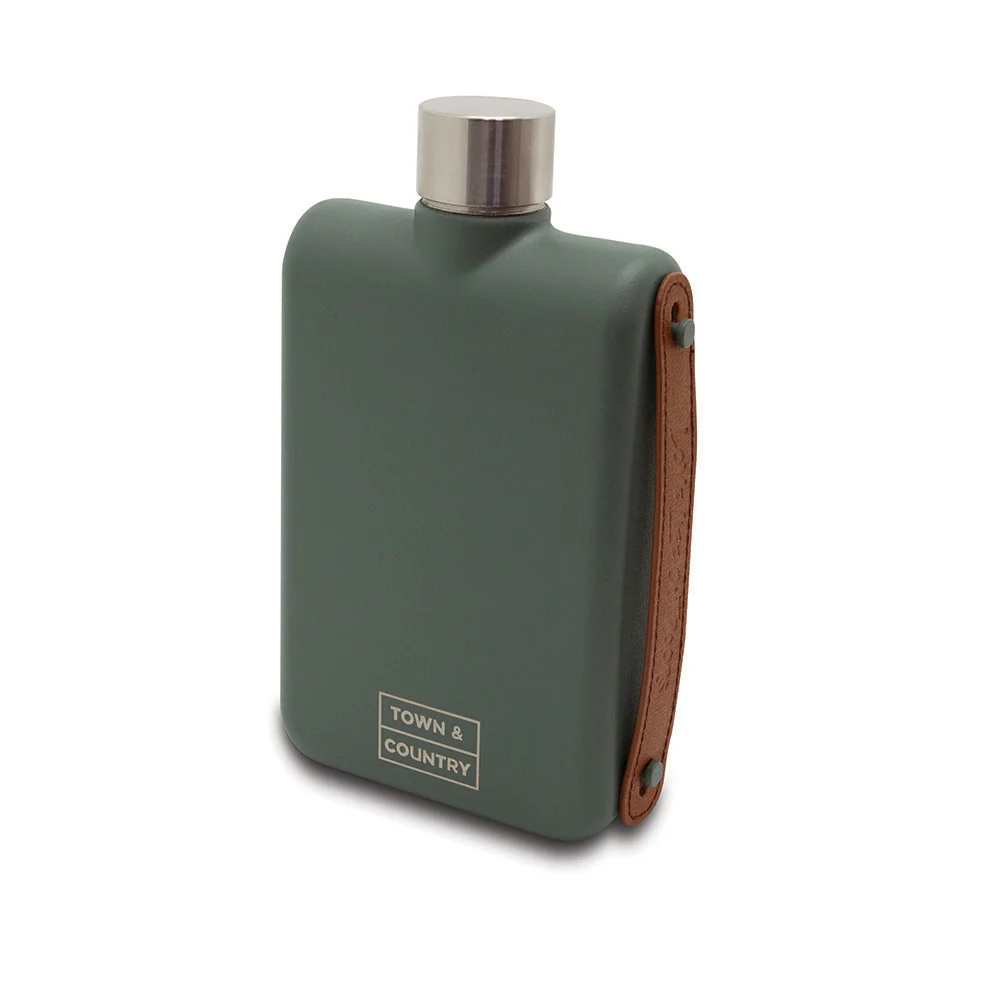 METAL POCKET FLASK W/HANDLE (9)