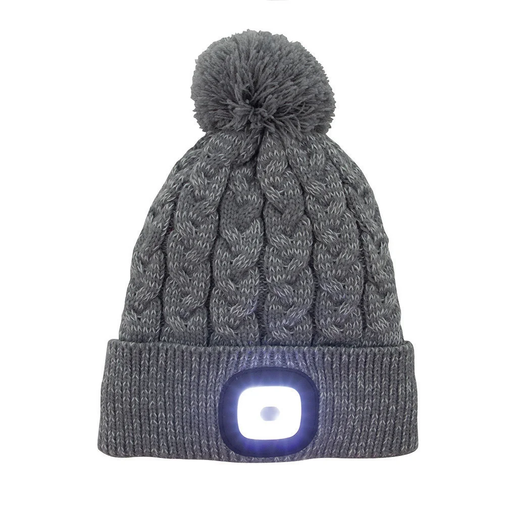 FABRIC GREY HAT WITH LIGHT (24)