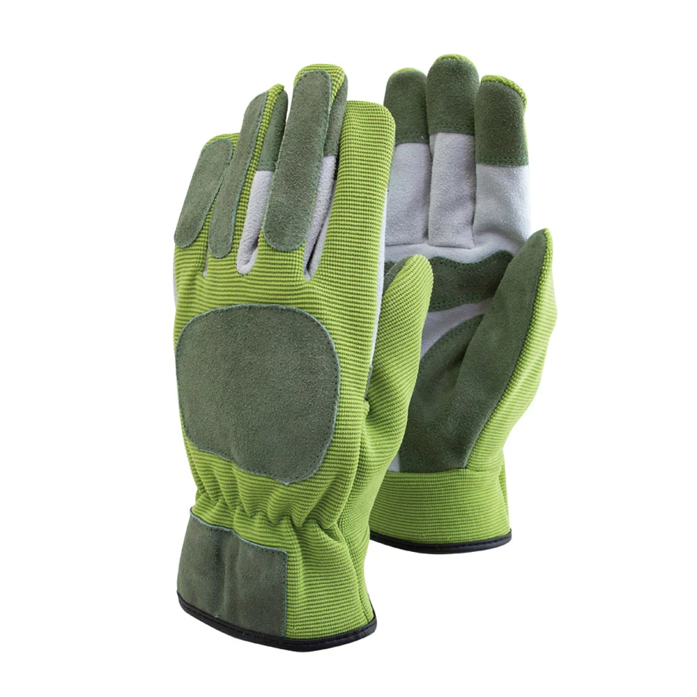 LEATHER FLEXIR GLOVES MED GREEN (6)
