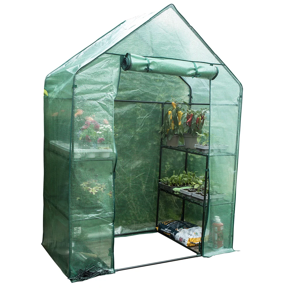 STEEL&PE GREEN WALK IN GREENHOUSE