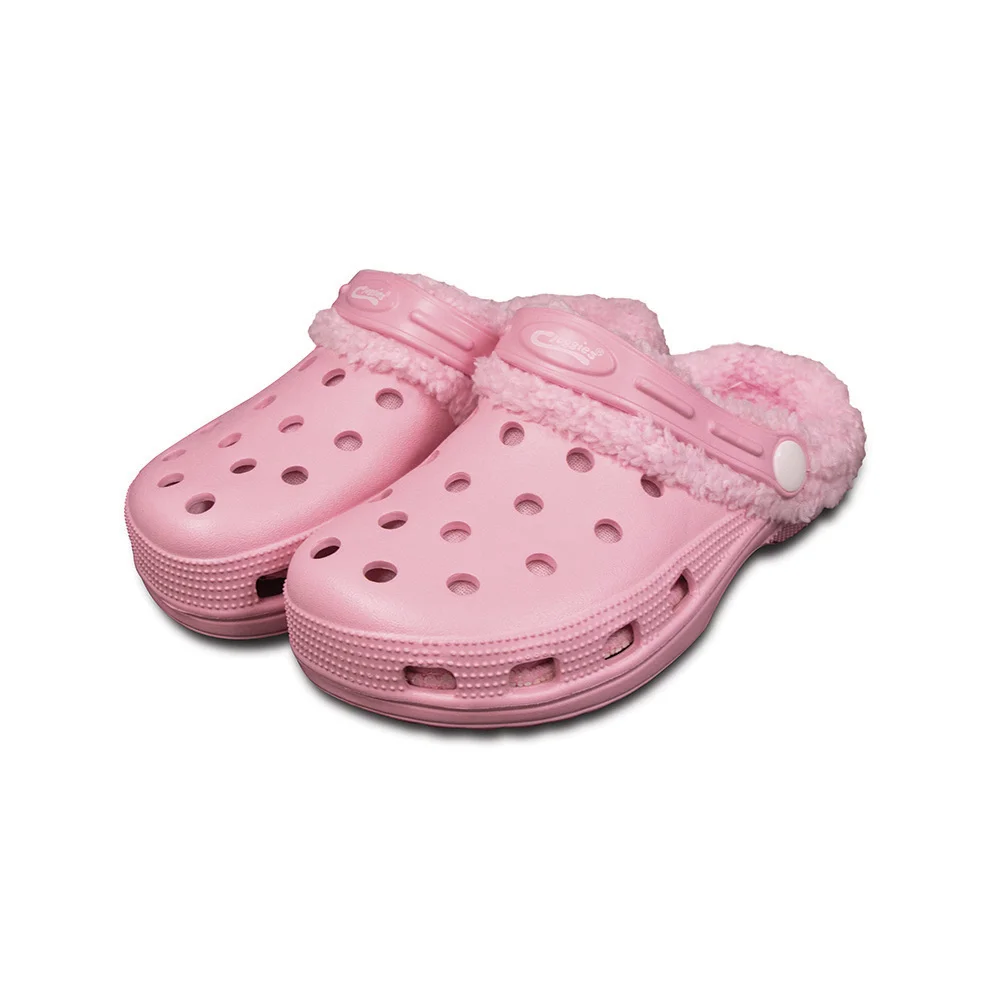T&C Kids Fleecy Cloggies Pink