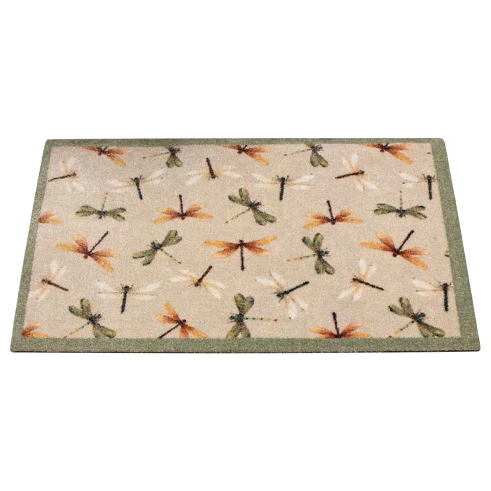 D/F DOORMAT N&R GREEN&CREAM 50X 75CM