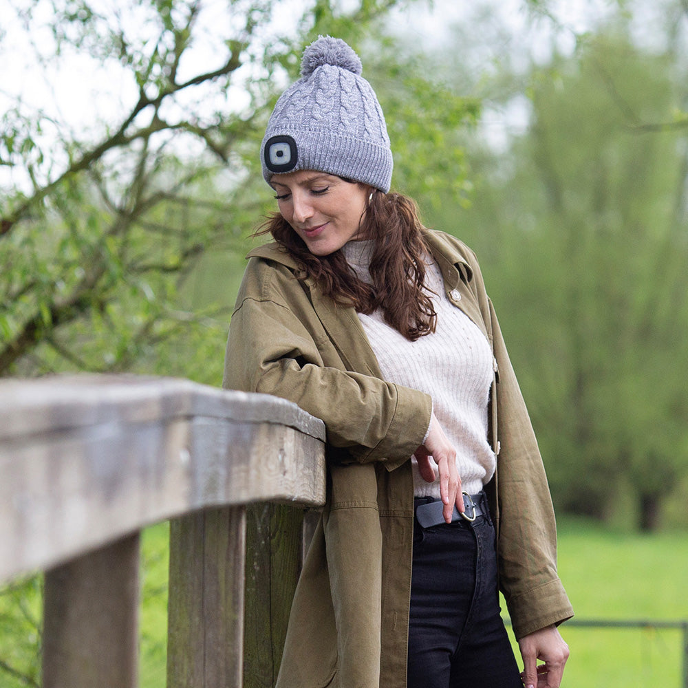 Go Walk Bobble Hat Charcoal