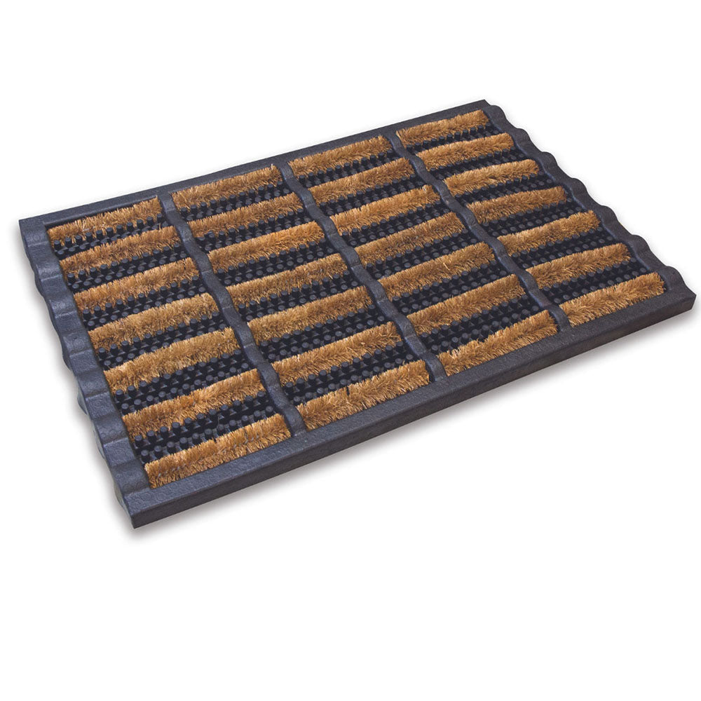 Door Butler Mat Brown | Heavy-Duty Outdoor Scraper Mat