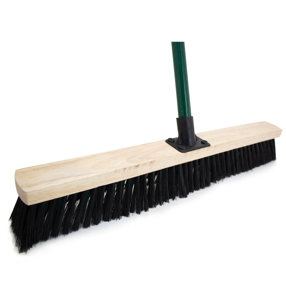 24'' Ultra-Wide Dual Bristle Broom | Heavy Duty Sweeper