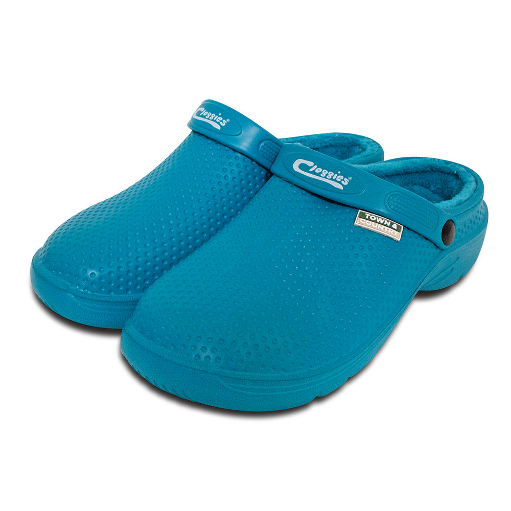 Fleecy Cloggies© Teal | Fleece-Lined Clogs