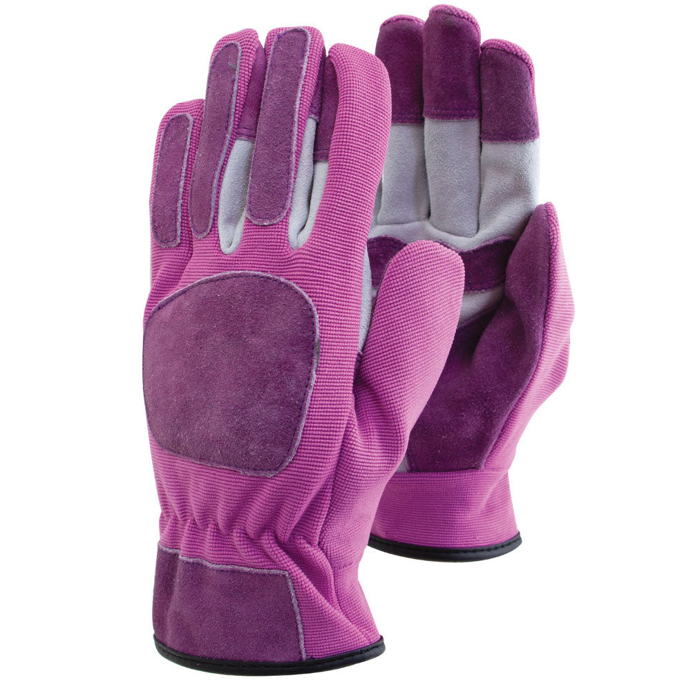Flexi-Riggers Leather Work Gloves Pink | Small