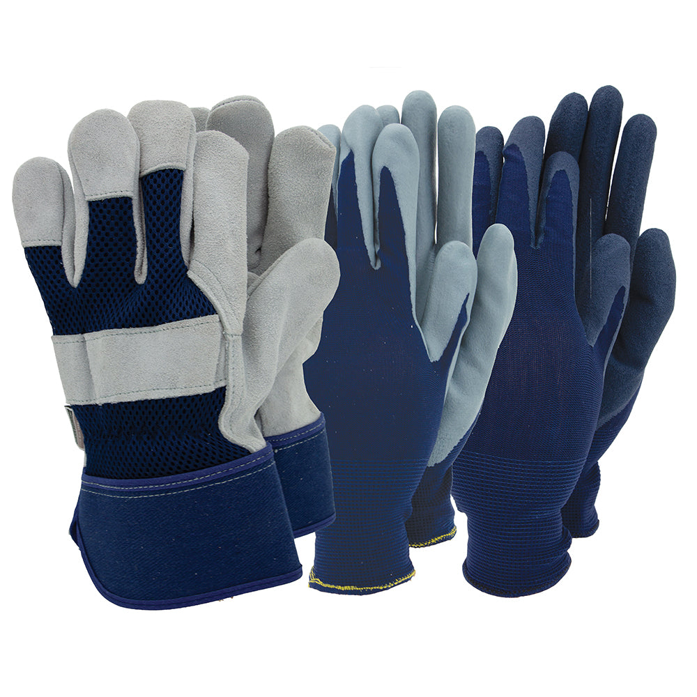 Leather Rigger - 3 Pack - Blue