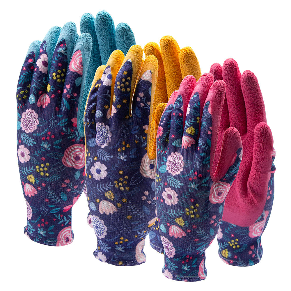 Floral Latex Glove - 3 Pack