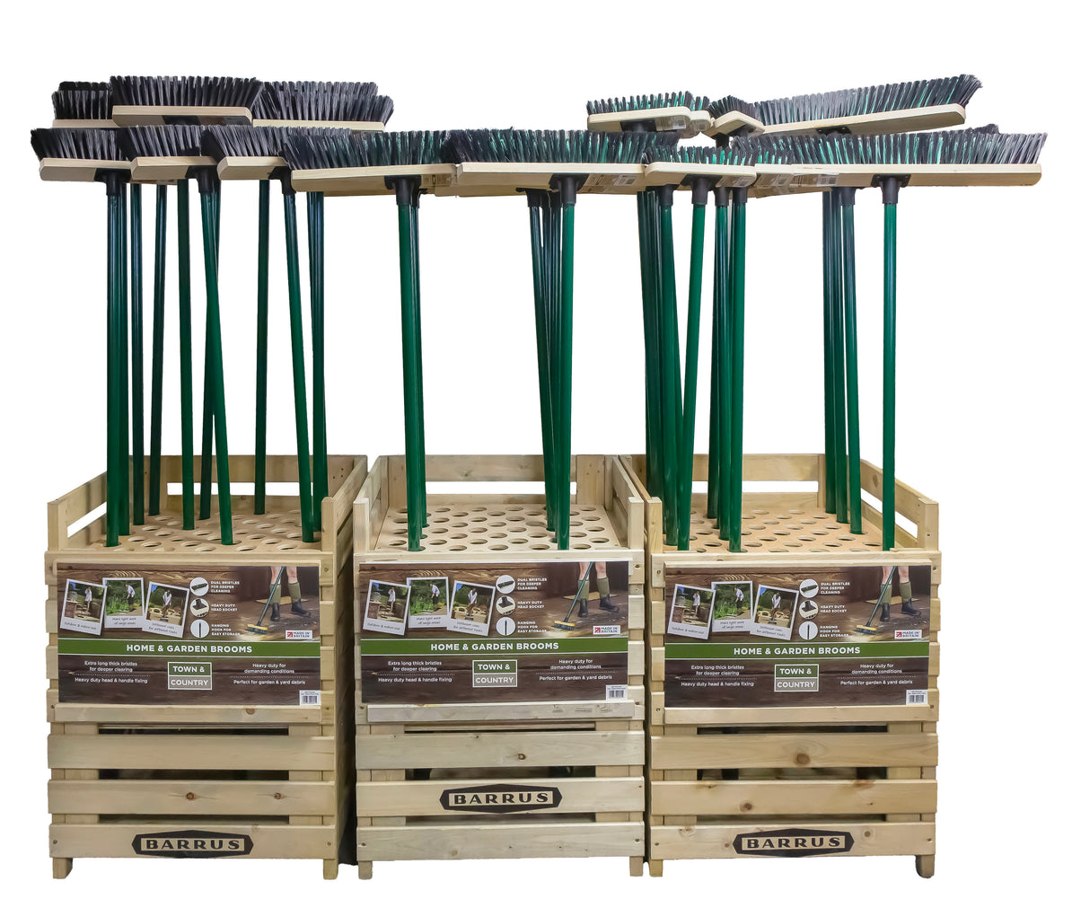 24'' Ultra-Wide Dual Bristle Broom | Heavy Duty Sweeper