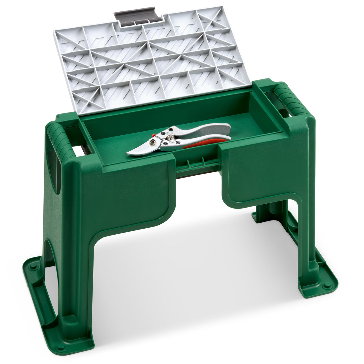 2-in-1 Garden Kneeler & Seat Stool | Padded Foam Mat - Green