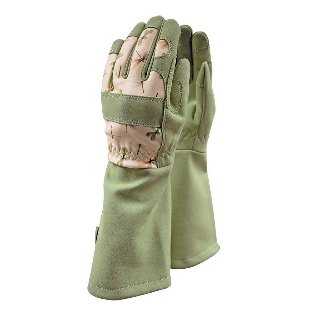 Dragonfly Gauntlet Gloves Green | Pruning Gauntlets
