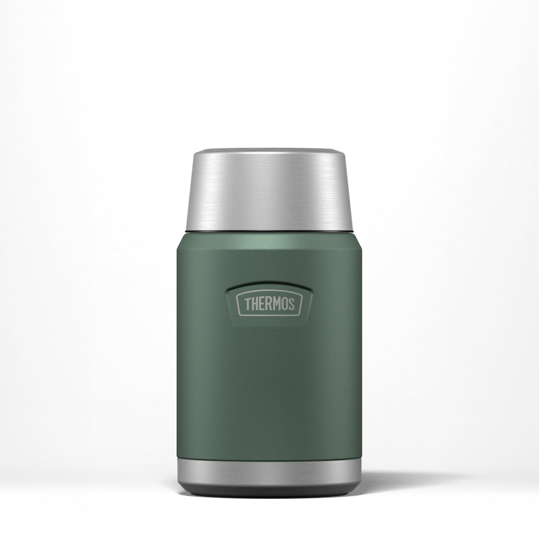 Icon Insulated Food Flask with Folding Spoon – 710ml Stainless Steel