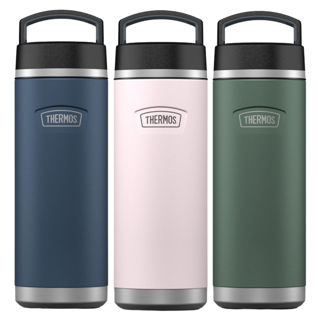 Icon Screw Top Water Bottle with Carry Loop – 710ml Stainless Steel