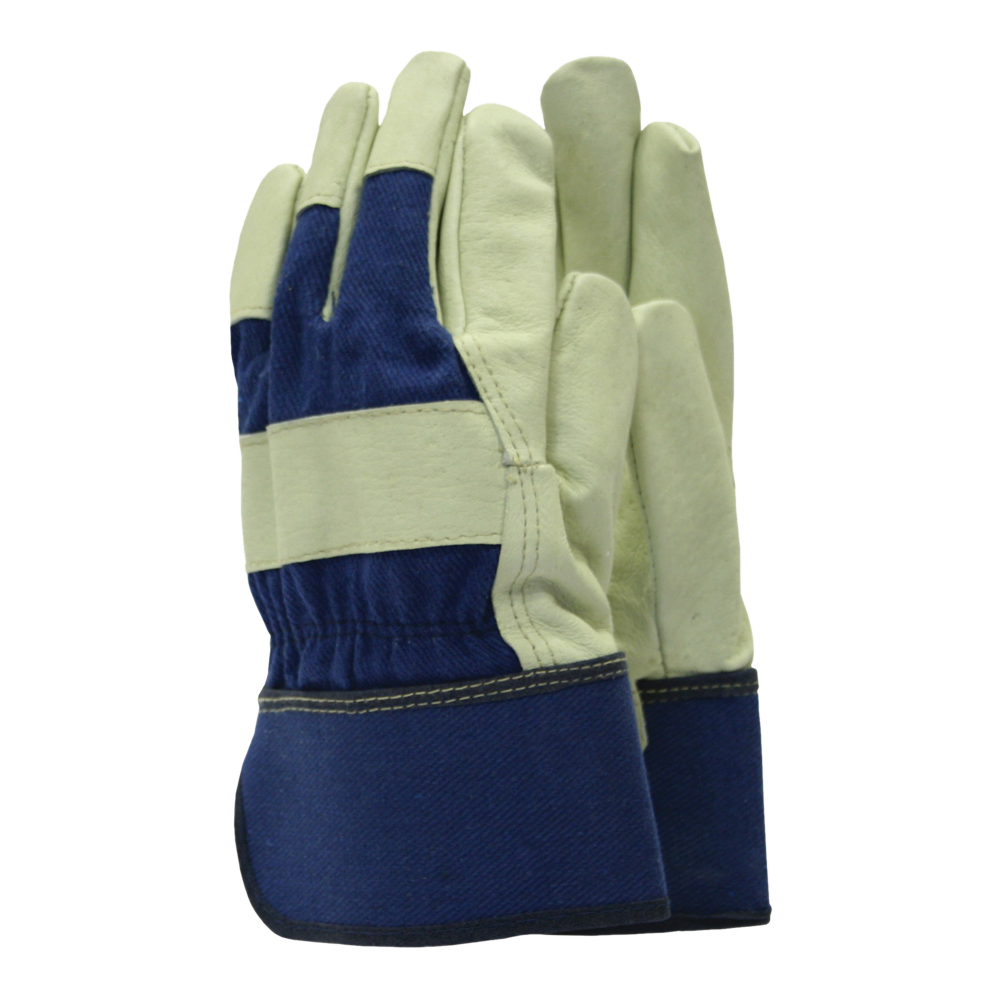 Washable Leather Rigger Navy