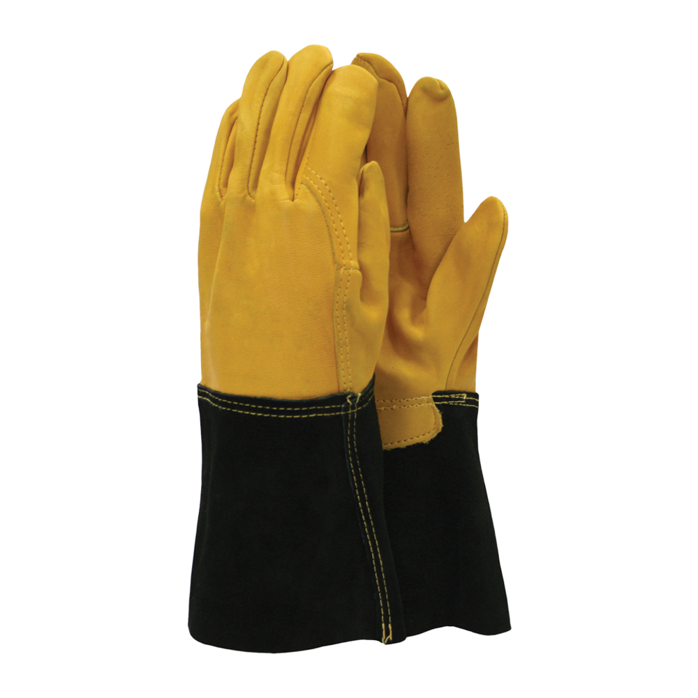 TOWN AND COUNTRY GARDENING GLOVES PREMIUM LEATHER MENS 8 TO 9 MEDIUM 