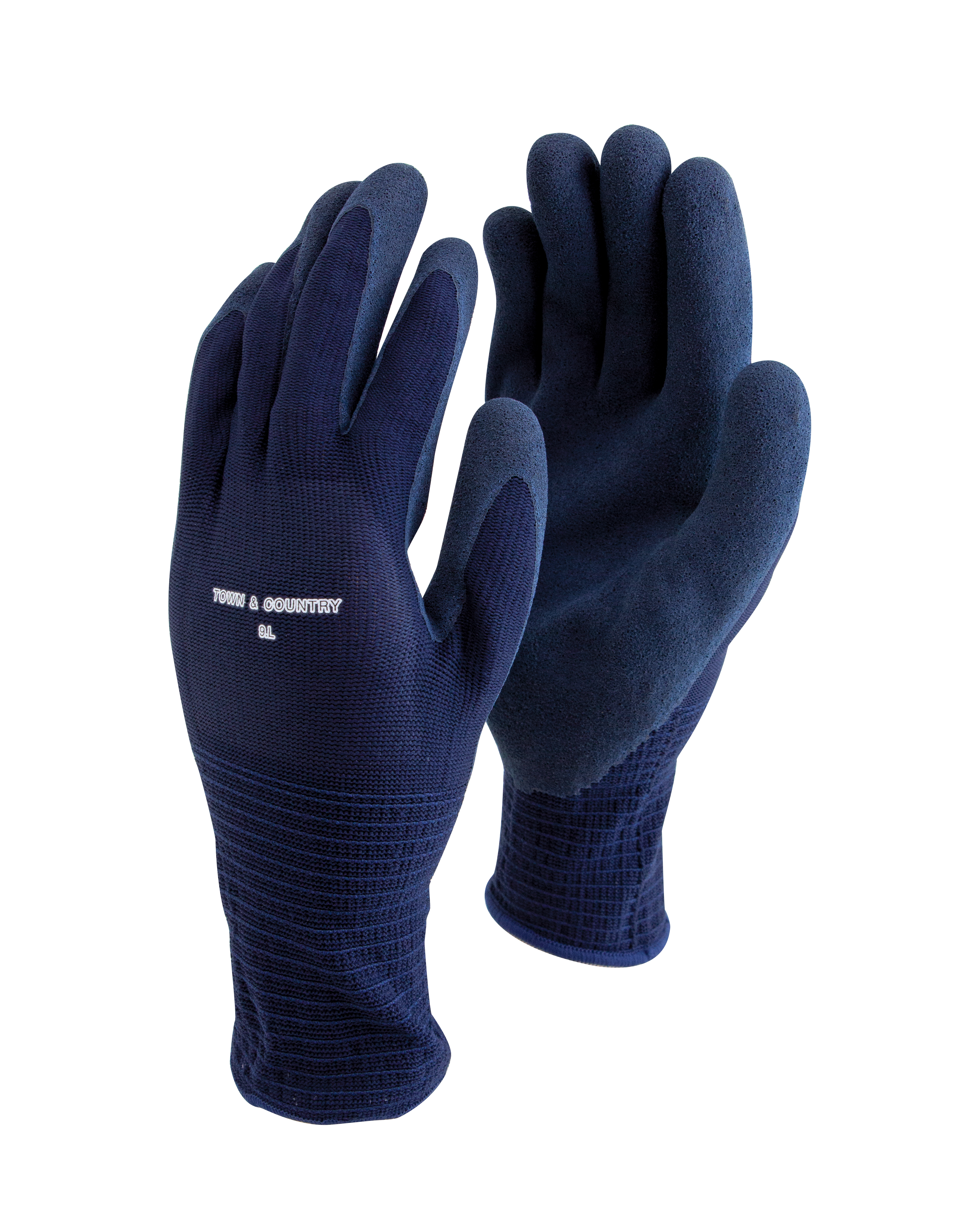 Navy Blue #40B251 Large Town and Country Master Gardener Gardening Gloves 