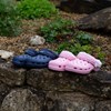Kids Fleecy Cloggies Blue And Pink Side By Side